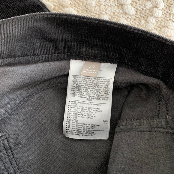 Banana Republic Gray Ankle Zip Skinny Cords - Picture 6 of 6